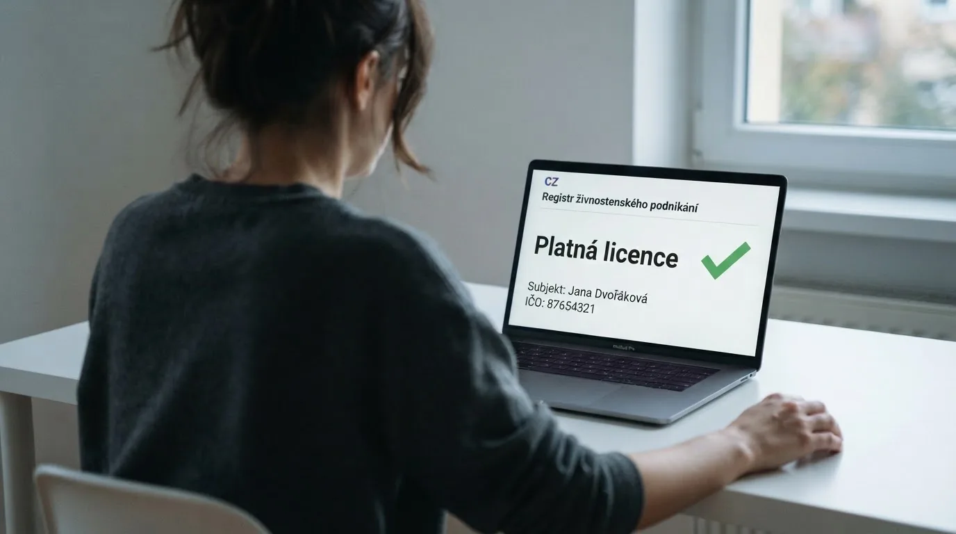 Úřední dokument s razítkem Ministerstva financí ČR vedle klávesnice s otevřenou stránkou online casina
